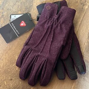 Lululemon City Keeper Gloves wool blend tech friendly size S/M purple fleece